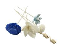 Set di bastoncini in rattan con fiori artificiali senza fuoco, diffusore a bastoncino, oli essenziali, aromi, ornamenti fai da te, decorazione per la casa, stile 3