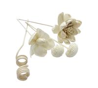 Set di bastoncini in rattan con fiori artificiali senza fuoco, diffusore a bastoncino, oli essenziali, aromi, ornamenti fai da te, decorazione per la casa, stile 4