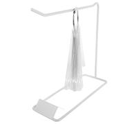 Set di Bastoncini Trasparenti per Unghie con Anello e Supporto in Ferro | Acrilico e Ferro, Punte Rotonde Staccabili, Finitura Liscia Nera, per Gel Polish e Portfolio