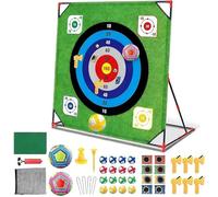Set di battaglia da golf per esterni e interni, per bambini e adulti, con tappetino oscillante, parete di bersaglio e allenatore di putting, favorisce il gioco attivo, la coordinazione e la