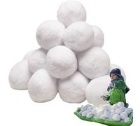 Set di battaglie a palle di neve false - Palla di neve per interni, attrezzatura da gioco per la stagione fredda, azione di contatto, opzione di intrattenimento in cortile, movimento basato sulla