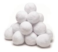 Set di battaglie per palline di neve artificiali, per bambini, realistiche, palline di neve artificiali, robuste palline di neve artificiali, sicure con sacchetto in tessuto non tessuto, per bambini e