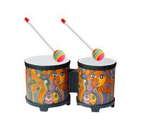 Set di batteria Bongo da 5'' e 6'' con bacchette di legno per regalo di