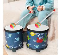 Set di batteria Bongo da 5'' e 6'' con bacchette di legno per regalo di