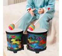 Set di batteria Bongo da 5'' e 6'' con bacchette di legno per regalo di