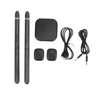 Set di Batteria Elettrica Ad Aria, Kit di Batteria Elettronica Portatile, Nessun Rumore e Latenza, Batteria Ad Aria con Bacchette, Pedali e Convertitore, Suona la Batteria