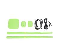 Set di batteria elettrica ad aria, kit di batteria virtuale portatile con tecnologia di rilevamento del movimento 3D, include bacchette e pedali per adulti e bambini principianti, (Verde)