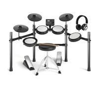 Set Di Batteria Elettrica Con Pad In Rete Silenziosi, Batteria Elettronica Per Principianti Cuffie MIDI USB Incluse 15 Kit E 195 Suoni batteria elettronica professionale