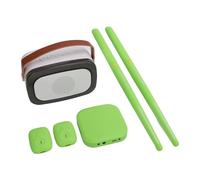 Set di Batteria Elettronica, Set di Batteria Virtuale Portatile Professionale Facile da Suonare per Adulti per la Casa (GREEN)