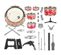 Set di batteria jazz modello in miniatura replica strumento musicale accessori per la casa fatti a mano mini ornamenti