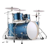 Set di batteria per adulti da 5 pezzi, set di batteria per adulti da 22 pollici Kit completo di percussioni professionali, 5 tamburi 4 piatti Prestazioni professionali, per principianti adulti (Color