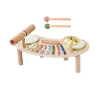 Set di batteria per bambini | Strumento a Percussione in Legno | Giocattoli in legno - per Asilo Scuola Materna Educazione Domestica Giochi Festa Compleanno