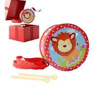 Set Di Batteria Per Bambini - Tamburo Per Bambini, Strumento Educativo In Legno Giocattolo | Set Di Tamburi In Legno Con Tracolla Regolabile Da 5,9 Pollici Per 2-5 Anni, Ragazzo, Ragazza, Stu
