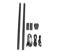 Set di Batteria Virtuale, Rilevamento delle Vibrazioni, Illuminazione Fantastica, Doppio Pedale, Leggero e Portatile per Esercitazioni Domestiche, Strumento Musicale con