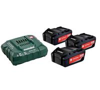 SET DI BATTERIE METABO 3x5.2Ah + CARICABATTERIE ASC 30-36 V