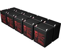 Set di batterie T6 Power per l'alimentatore di backup Hewlett Packard, numero di parte 517703-001, VRLA, 12 V