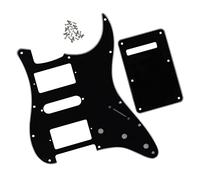 Set Di Battipenna Per Chitarra Elettrica HSH A 11 Fori Nero A 3 Strati Con Piastra Posteriore E Viti Per Chitarra For For ST Parti di Chitarra Elettrica