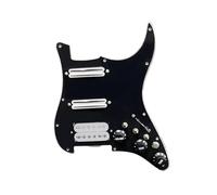 Set di battipenna per chitarra elettrica ST Guitar SSH-Coil Splitting Pickguard precablato due mini humbucker + un humbucker (9K/9K/15K) (interruttore BK bianco)
