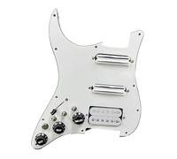 Set di battipenna per chitarra elettrica ST Guitar SSH-Coil Splitting Pickguard precablato due mini humbucker + un humbucker (9K/9K/15K) (interruttore WH)