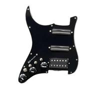 Set di battipenna per chitarra elettrica ST Guitar SSH-Coil Splitting Pickguard precablato due mini humbucker + un humbucker (9K/9K/15K) (interruttore BK nero)