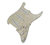 Set Di Battipenna Precablati SSS Pickup In Ceramica Single Coil Bianchi Multifunzione Per Chitarra For For FD Battipenna precablati Set (Color : 02)