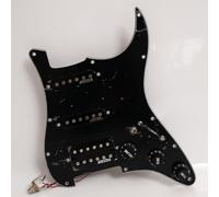 Set di battipenna precablato per chitarra Fender Strat Style SSH - con Alnico 5 pickup single coil e humbucker, interruttore a 5 vie, kit di aggiornamento elettronico completo (#5)