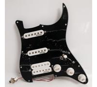 Set di battipenna precablato per chitarra Fender Strat Style SSH - con Alnico 5 pickup single coil e humbucker, interruttore a 5 vie, kit di aggiornamento elettronico completo (#2)