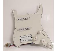 Set di battipenna precablato per chitarra Fender Strat Style SSH - con Alnico 5 pickup single coil e humbucker, interruttore a 5 vie, kit di aggiornamento elettronico completo (#4)