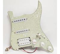 Set di battipenna precablato per chitarra Fender Strat Style SSH - con Alnico 5 pickup single coil e humbucker, interruttore a 5 vie, kit di aggiornamento elettronico completo (#1)