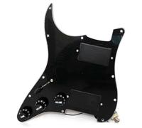 Set di battipenna precablato per chitarra HH sinistra per chitarra Stratocaster compatibile con pickup Humbucker attivi stile 81/85, cablaggio senza saldatura 2V1T Interruttore a 3 vie ST Kit di