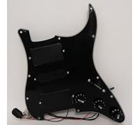 Set di battipenna precablato per chitarra HSH Active Pickup per chitarra Fender Stratocaster compatibile con sistema EMG Style Active Humbucker, pickup stile 81/85, kit per chitarra aggiornato senza