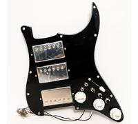 Set di battipenna precablato per chitarra per battipenna caricato Fender ST HHH, Alnico 5 pickup Humbucker con Coil Split, compatibile con set di pickup Wilkinson, kit completo di aggiornamento del