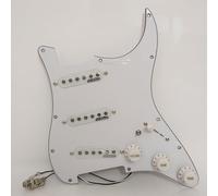 Set di battipenna precablato per chitarra SSS per Fender Stratocaster ST Style con Wilkinson Alnico 5 pickup single coil, piastra antigraffio SSS a 3 strati, kit di aggiornamento per cablaggio della