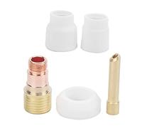 Set di beccucci in ceramica per saldatura, ugelli da 10# e 12# per torce TIG WP-17/18/26, kit di ugelli in allumina con lente d’aria e distanziale per saldatura ad in argon