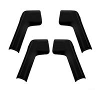 Set di beccucci per grondaie per rimorchi e camper con design a 4 canali larghi, realizzato per mantenere i lati puliti dirigendo l'acqua più lontano (nero)