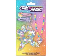 Set di bellezza accessori Care Bears | Kit con pinzette, scrunchie e collana per bambini | Accessori per capelli con disegni colorati e divertenti
