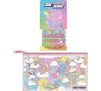 Set di bellezza accessori Care Bears | Kit di chignon, giarrettiere e pinzette in custodia con chiusura | Accessori colorati per capelli per bambini