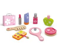 Set di bellezza in legno in valigetta per bambini 3+