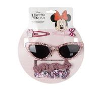 Set di bellezza per bambini di Minnie Mouse - Rosa - Set completo - Include occhiali da sole, 2 forcine e 2 fermagli per capelli - Prodotto originale disegnato in Spagna