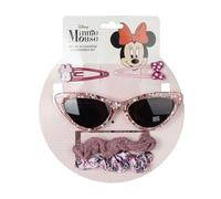 Set di bellezza per bambini di Minnie Mouse - Rosa - Set completo - Include occhiali da sole, 2 forcine e 2 fermagli per capelli - Prodotto originale disegnato in Spagna