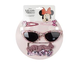 Set di bellezza per bambini di Minnie Mouse - Rosa - Set completo - Include occhiali da sole, 2 forcine e 2 fermagli per capelli - Prodotto originale disegnato in Spagna