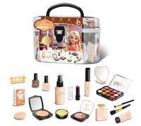 Set di bellezza per ragazze, valigetta per cosmetici a prova di bambini, set da gioco lavabile, insolito gioco di ruolo da salone, borsa organizer compatta, simpatico giocattolo alla moda, collezione