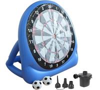 Set di Bersagli da Calcio Gonfiabili, Gioco Interattivo di Calcio Bullseye, con Pompa Elettrica e 2 Palline, per Spiagge e Prati