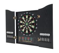 Set di bersaglio elettronico per freccette, professionale, con 4 display a LED e 12 freccette, 27 categorie di gioco da 1 a 16 giocatori