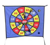 Set di bersaglio per freccette per bambini, pannello elastico per bambini, con palline appiccicose 60 x 50 cm, set sportivo e attività ricreative con 10 palline per famiglie, bambini e ragazze