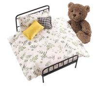 Set di biancheria da a casetta in miniatura, decorazione retrò realistica con biancheria da e cuscino, casetta da gioco, per camera da di bambina, soggiorno, favole dei sogni, regalo