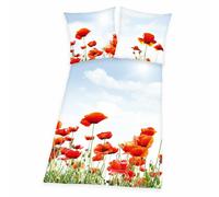 Set Di Biancheria Da Letto 2 Pezzi Papaveri 135 X 200 CM 100% Cotone