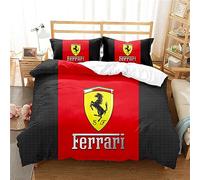 Set di biancheria da letto a tema supercar stampato in 3D, Rome Street Luxury Sports Car Club, Velocità, Ricchezza, Sogni e Passione, copripiumino matrimoniale 260x240 copripiumino bambini