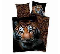 Set Di Biancheria Da Letto Con Tigre 135 X 200 CM 80 X 80 CM 100% Cotone