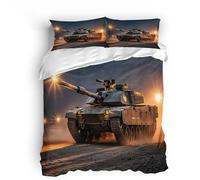 Set di biancheria da letto copripiumino 3d Cisterna microfibra morbida chiusura a cerniera Deserto Del Tramonto per adulti e bambini-240x260cm+con 2 federe 50x75cm